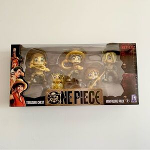 One Piece Anime Netflix Treasure Chest Minifigure Luffy Usopp Sanji Zoro Nami